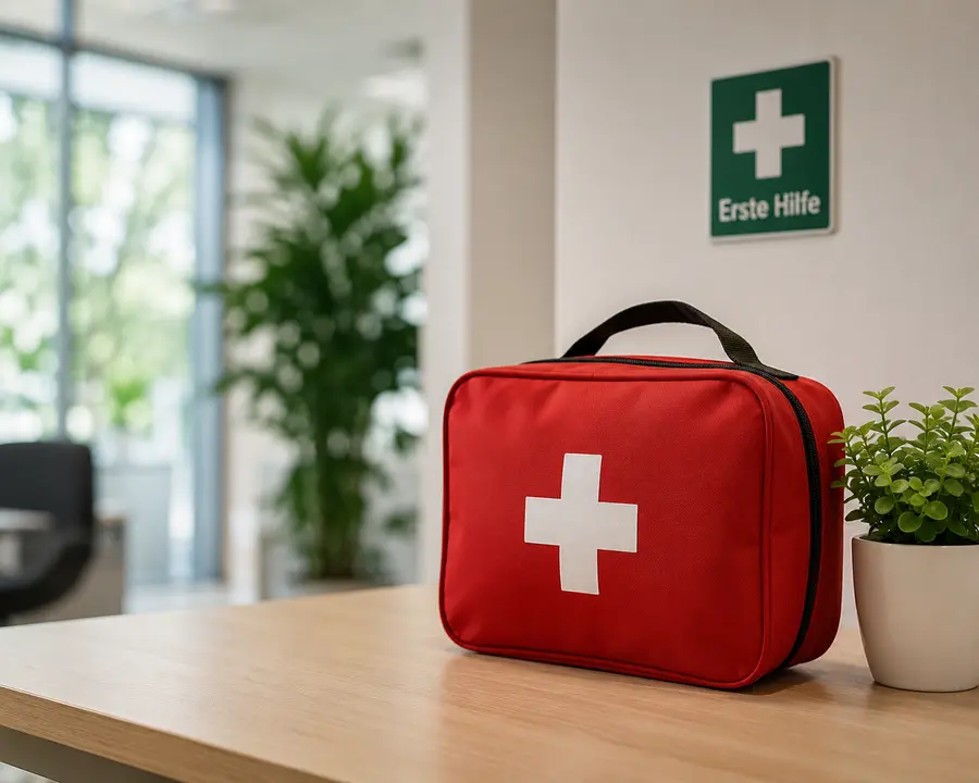 Erste-Hilfe-Material und Schulungsunterlagen